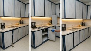 فني خبير في تصليح مفصلات المطبخ بجدة، متخصص في معالجة أماكن البراغي الواسعة وتركيب مفصلات هيدروليك أصلية تضمن إغلاقاً سلساً وحماية الأبواب من السقوط.