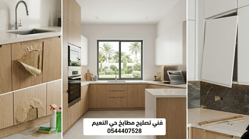فني تصليح مطابخ حي النعيم خبير في صيانة وتعديل دواليب المطبخ بمهارة عالية لضمان استعادة مظهرها وعملها بكفاءة مع تقديم خصم حصري.