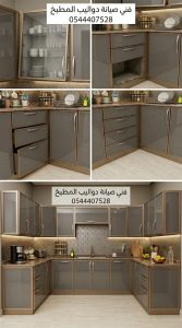فني متخصص في معالجة احتكاك ابواب المطبخ بجدة يقوم بوزن الدرف وتصليح المفصلات لضمان إغلاق محكم ومنع تآكل الخشب أو الألمنيوم بخصم حصري.